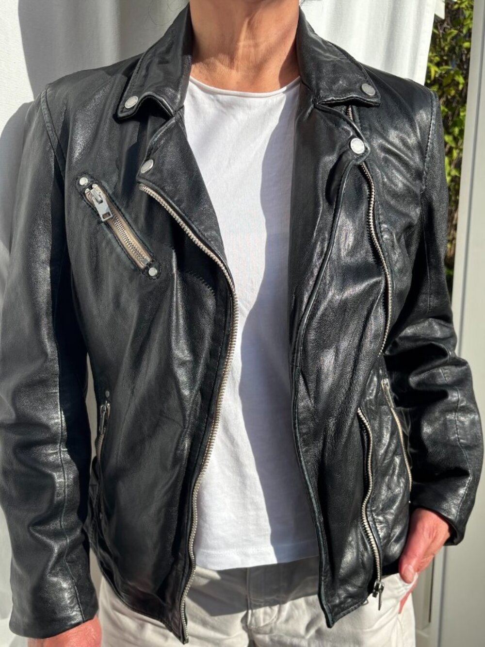 Mauritius Moto-style Leather Jacket - NWOT!